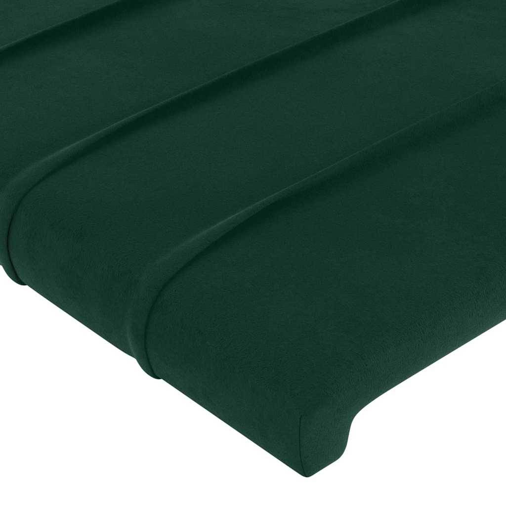 vidaXL Kopfteile 2 Stk. Dunkelgrün 80x5x78/88 cm Samt