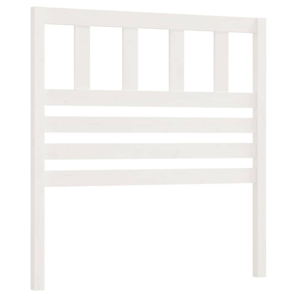 vidaXL Kopfteil Weiß 81x4x100 cm Massivholz Kiefer