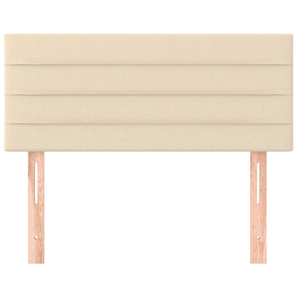 vidaXL Kopfteil Creme 90x5x78/88 cm Stoff