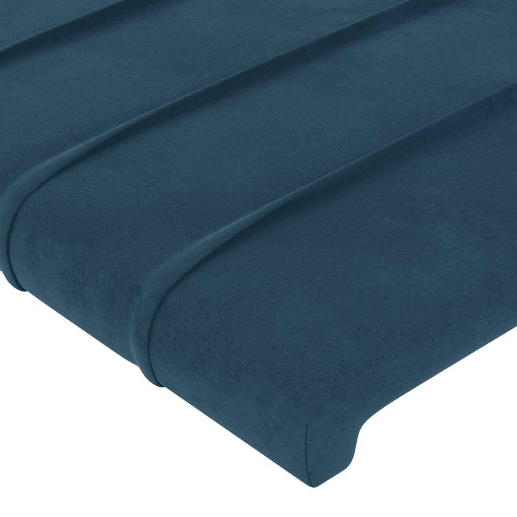 vidaXL Kopfteile 2 Stk. Dunkelblau 72x5x78/88 cm Samt
