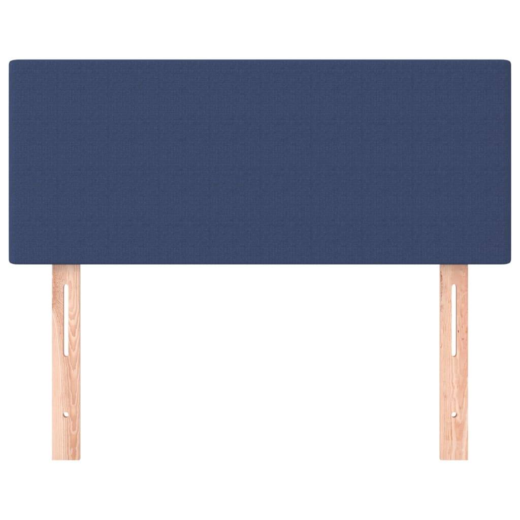 vidaXL Kopfteil Blau 100x5x78/88 cm Stoff