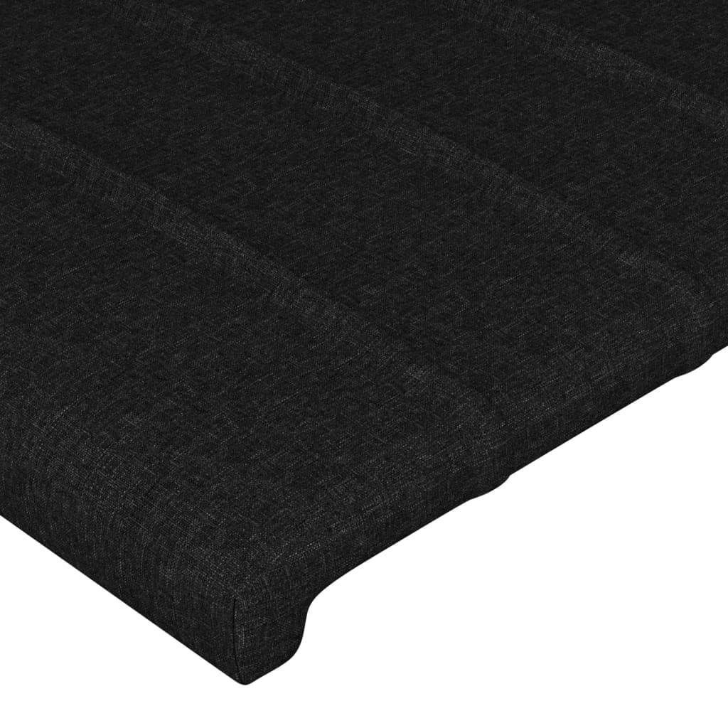 vidaXL Kopfteile 2 Stk. Schwarz 72x5x78/88 cm Stoff