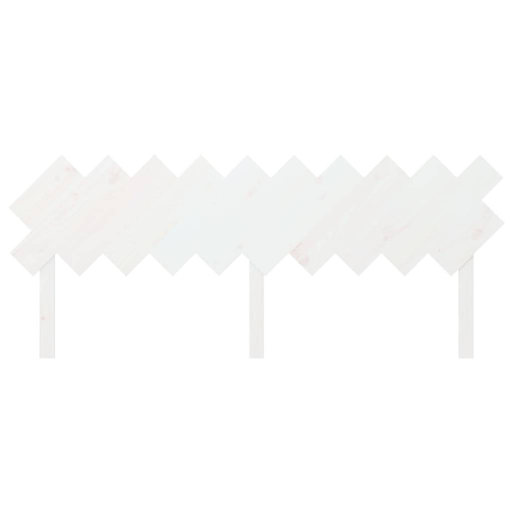 vidaXL Bett-Kopfteil Weiß 196x3x80,5 cm Massivholz Kiefer