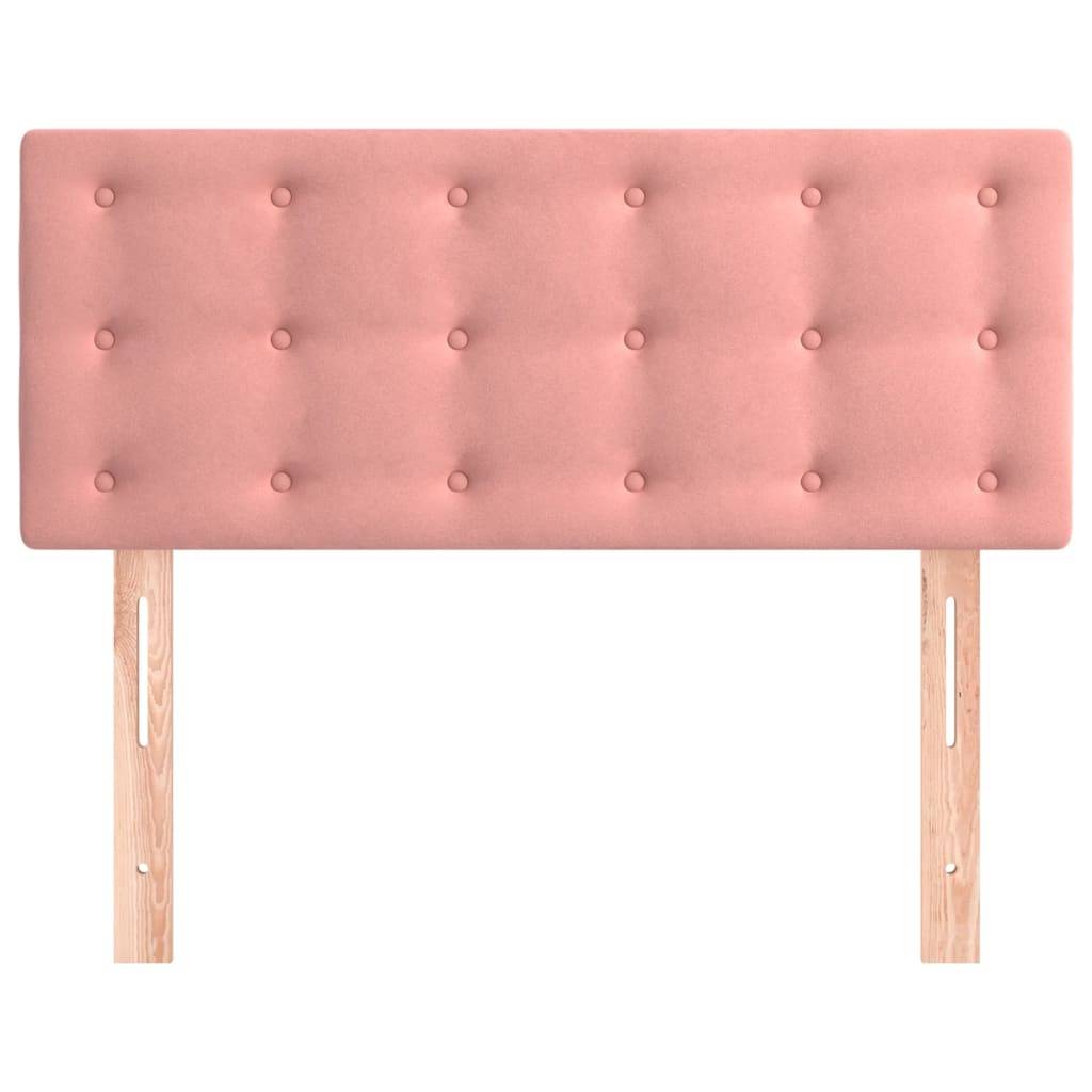 vidaXL Kopfteil Rosa 90x5x78/88 cm Samt