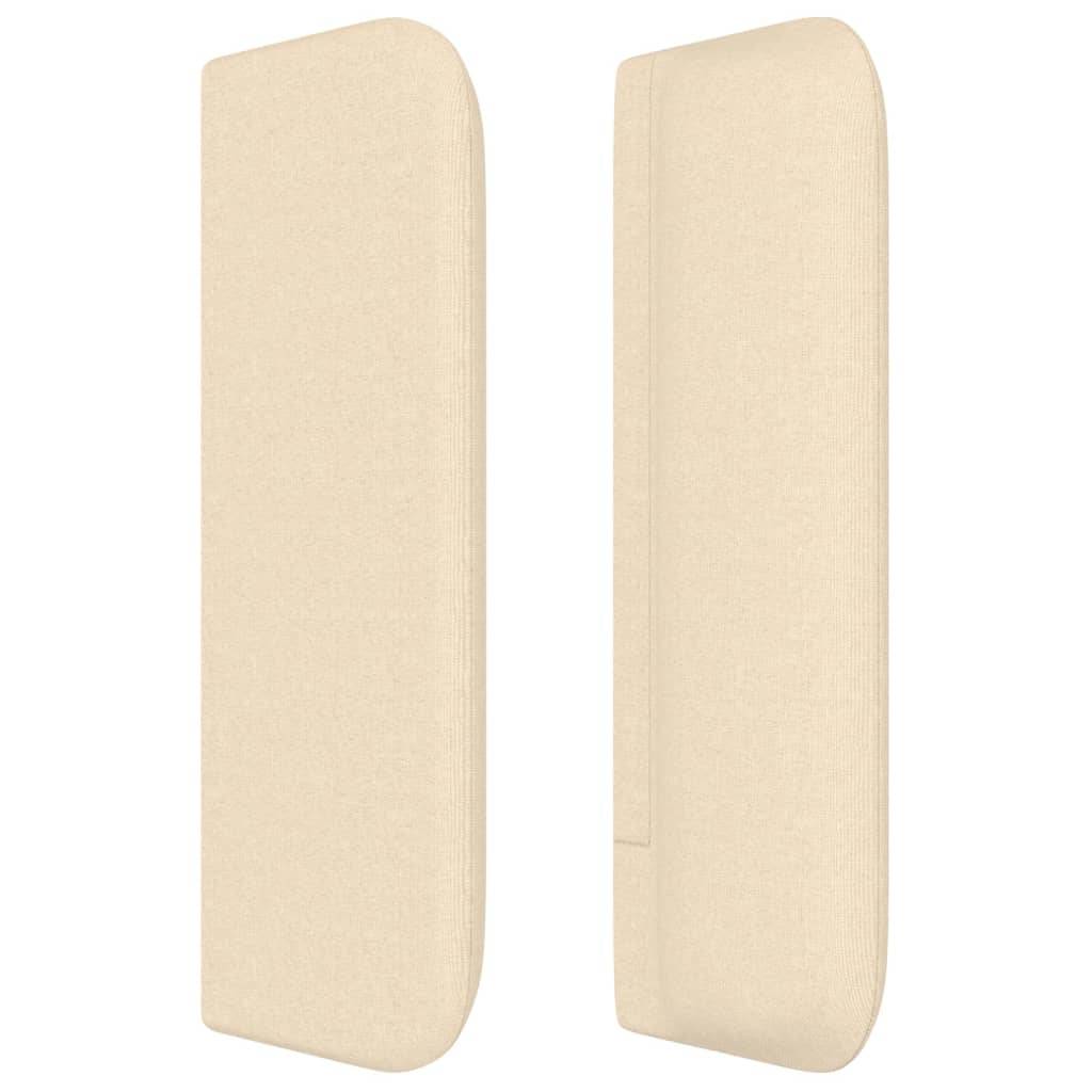 vidaXL Kopfteil mit Ohren Creme 103x16x78/88 cm Stoff