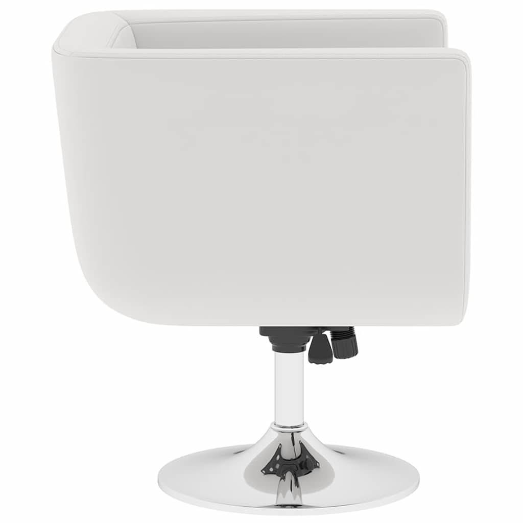 vidaXL Barsessel Weiß Kunstleder