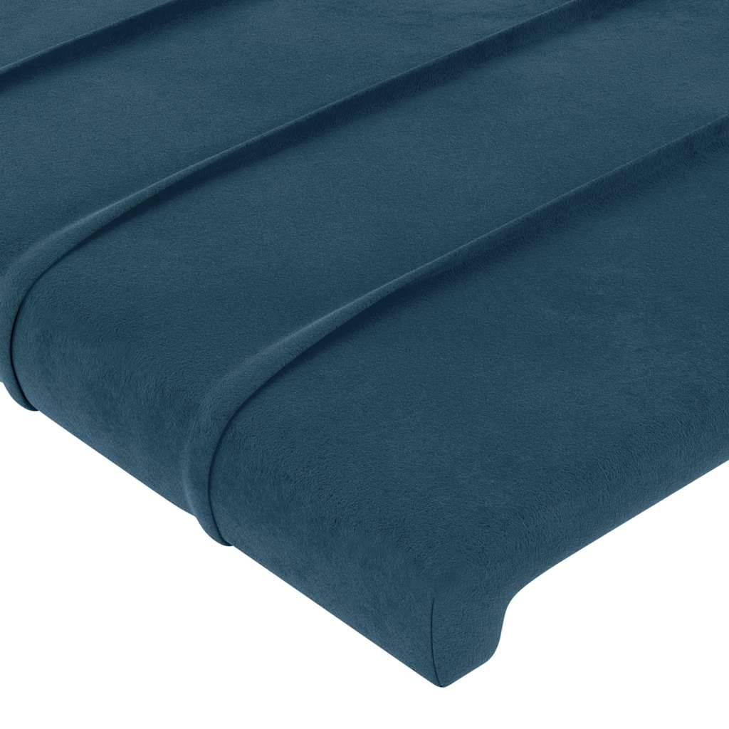 vidaXL Kopfteile 4 Stk. Dunkelblau 72x5x78/88 cm Samt