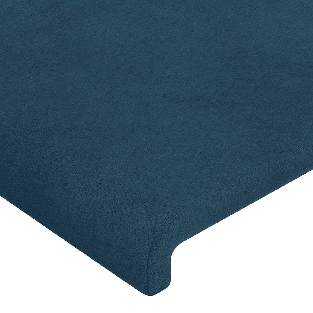 vidaXL Kopfteile 2 Stk. Dunkelblau 72x5x78/88 cm Samt