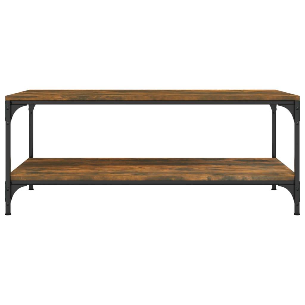 vidaXL Couchtisch Räuchereiche 100x50x40 cm Holzwerkstoff
