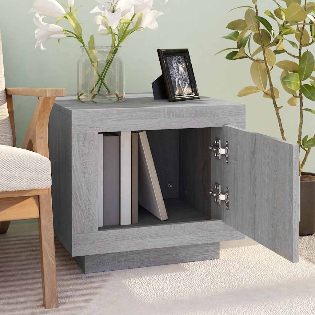 vidaXL Couchtisch Grau Sonoma 51x50x45 cm Holzwerkstoff