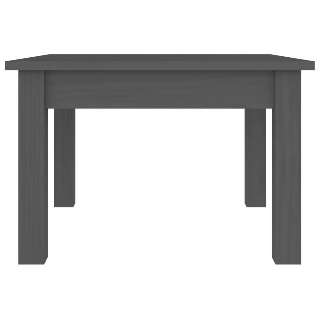 vidaXL Couchtisch Grau 45x45x30 cm Massivholz Kiefer