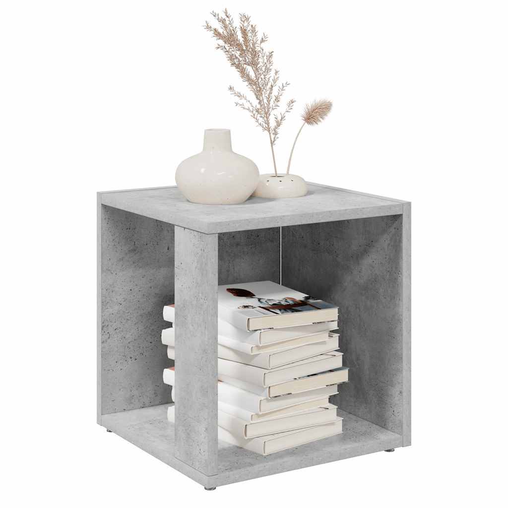 vidaXL Beistelltisch Betongrau 33x33x34,5 cm Holzwerkstoff