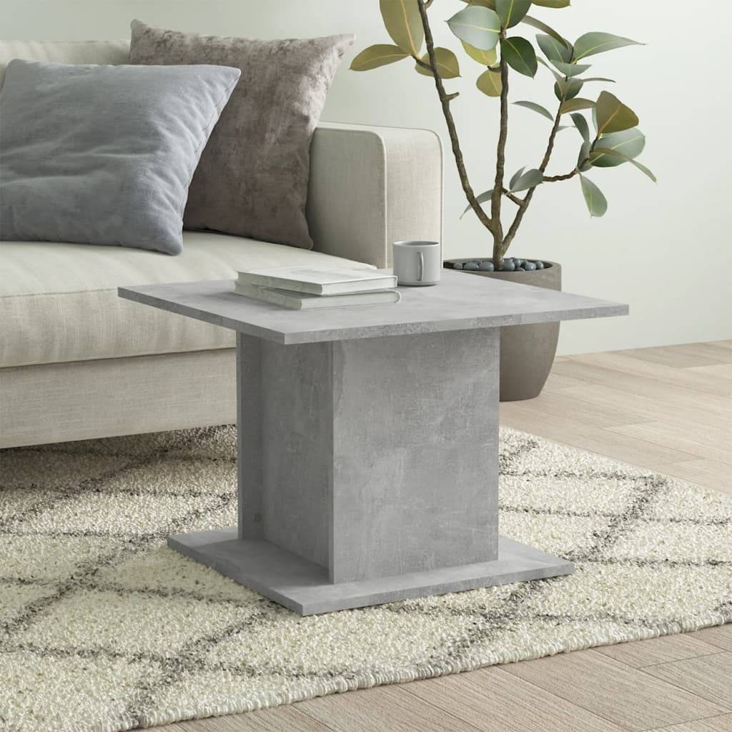 vidaXL Couchtisch Betongrau 55,5x55,5x40 cm Holzwerkstoff