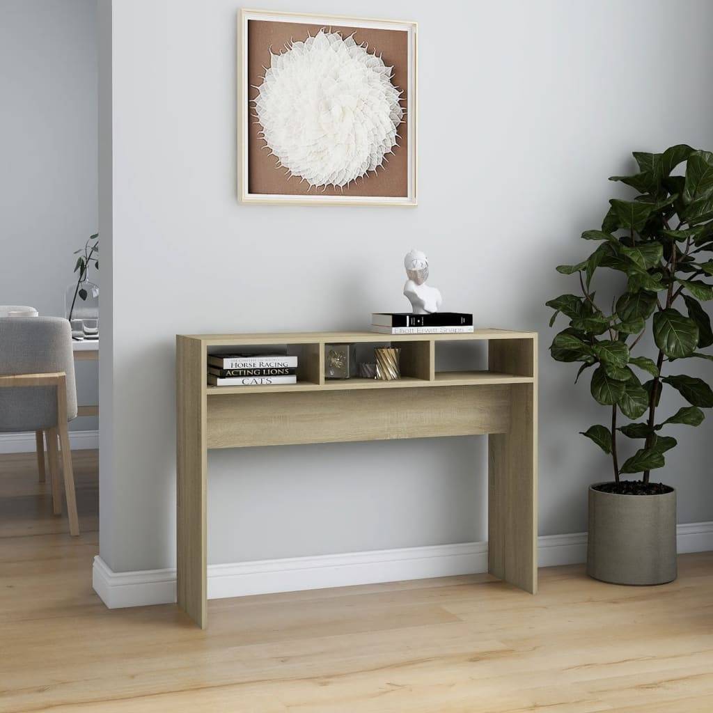 vidaXL Konsolentisch Sonoma-Eiche 105x30x80 cm Holzwerkstoff