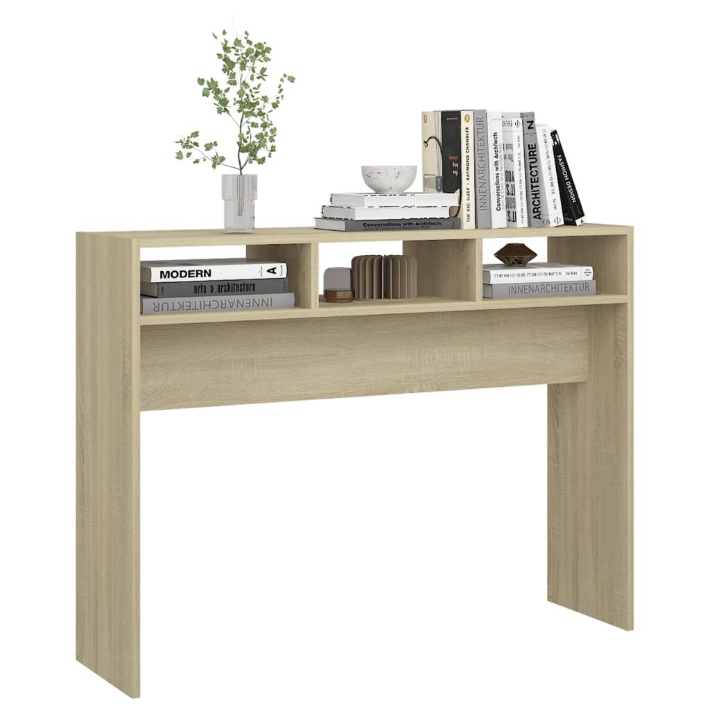 vidaXL Konsolentisch Sonoma-Eiche 105x30x80 cm Holzwerkstoff