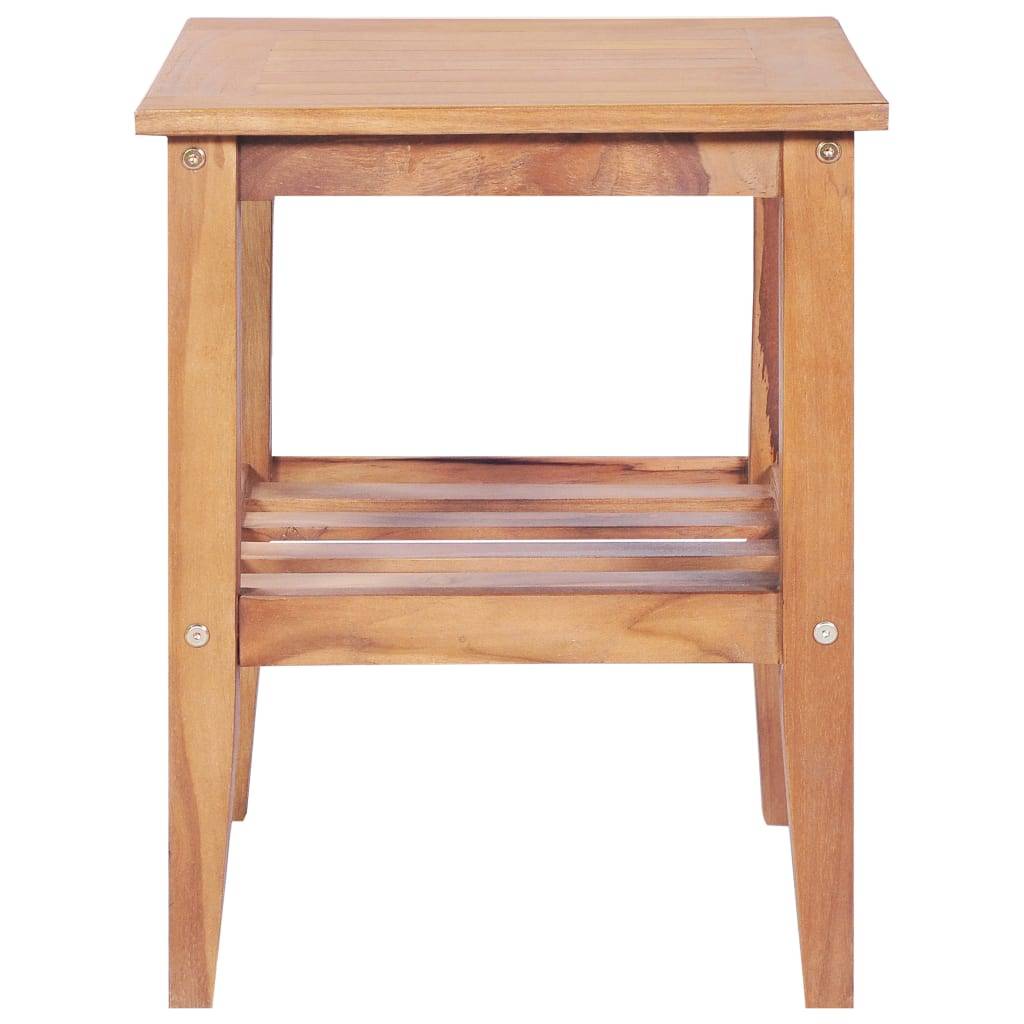 vidaXL Couchtisch 40x40x50 cm Quadratisch Massivholz Teak