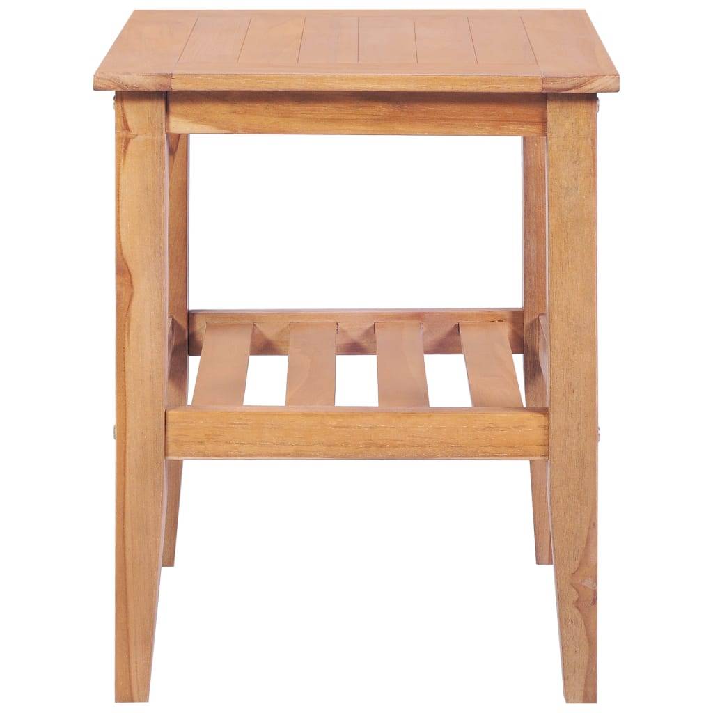vidaXL Couchtisch 40x40x50 cm Quadratisch Massivholz Teak