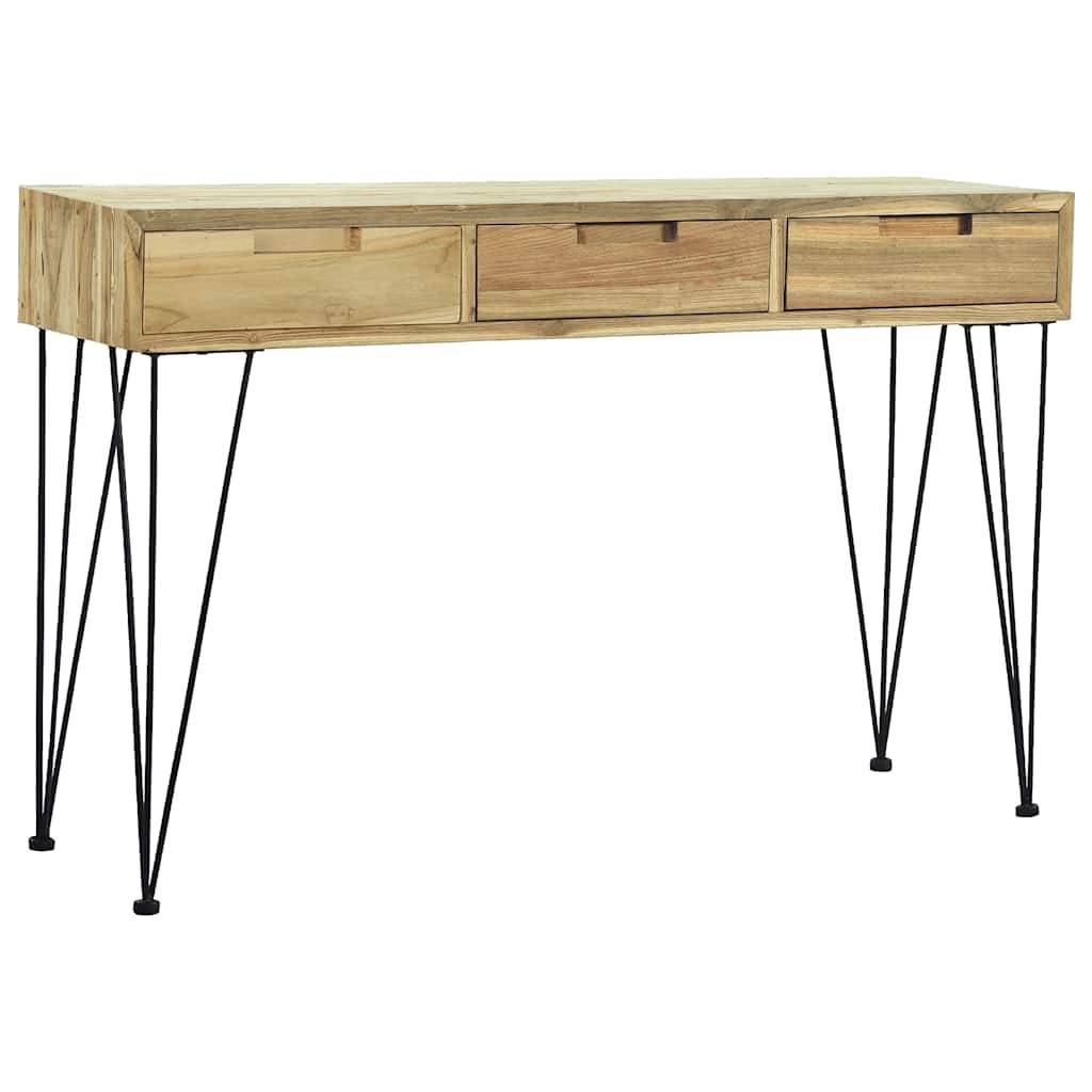 vidaXL Konsolentisch 120 x 35 x 76 cm Teak Massiv