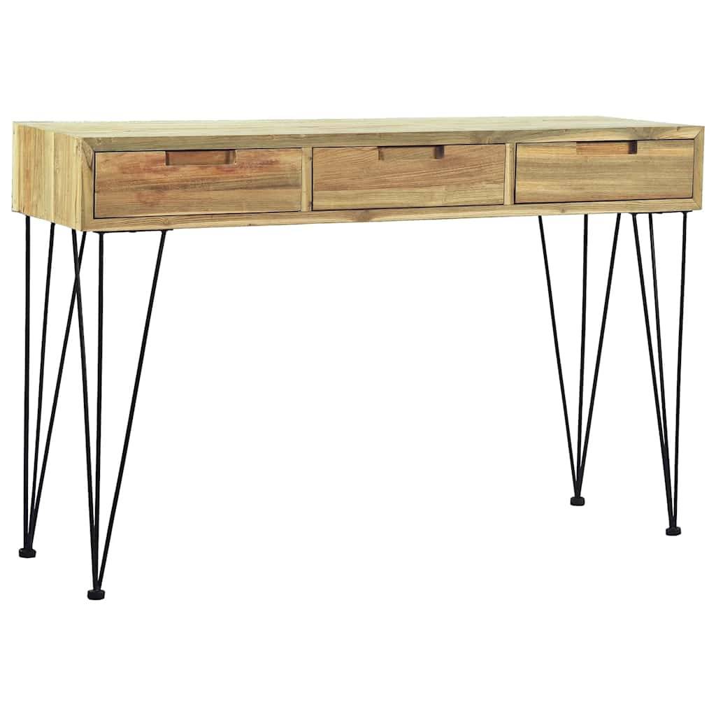 vidaXL Konsolentisch 120 x 35 x 76 cm Teak Massiv