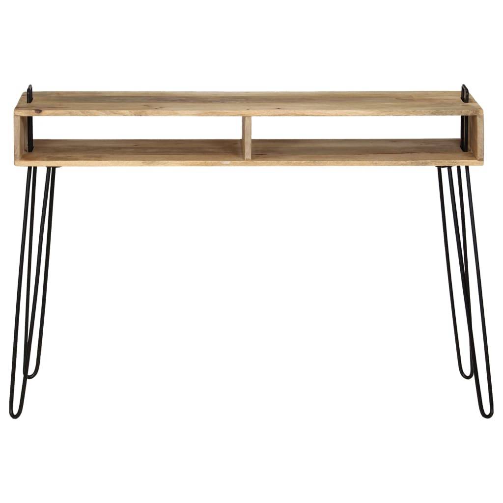 vidaXL Konsolentisch Mangoholz Massiv 115 x 35 x 76 cm