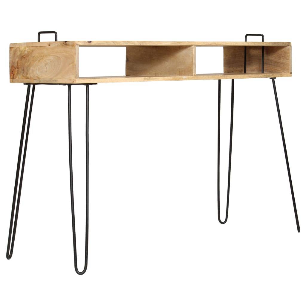 vidaXL Konsolentisch Mangoholz Massiv 115 x 35 x 76 cm