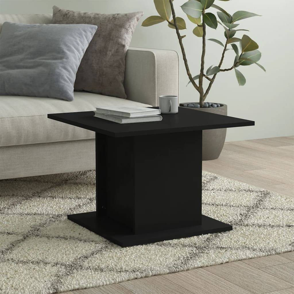 vidaXL Couchtisch Schwarz 55,5x55,5x40 cm Holzwerkstoff