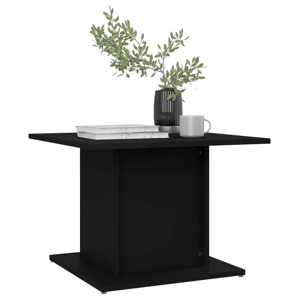 vidaXL Couchtisch Schwarz 55,5x55,5x40 cm Holzwerkstoff