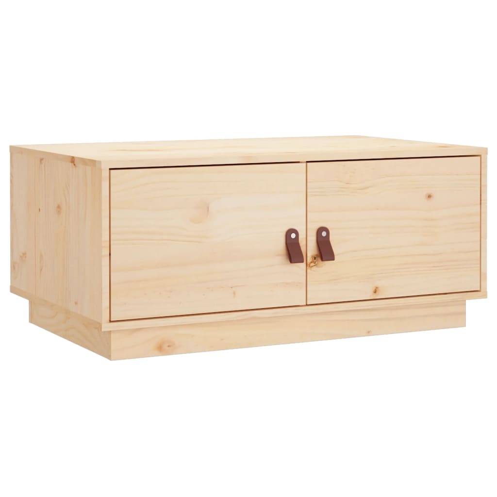 vidaXL Couchtisch 80x50x35 cm Massivholz Kiefer