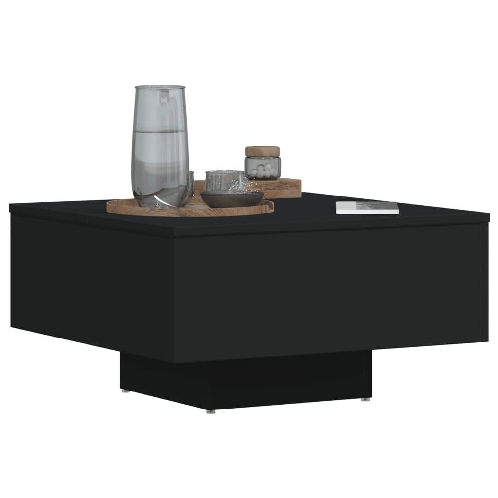 vidaXL Couchtisch Schwarz 60x60x31,5 cm Holzwerkstoff