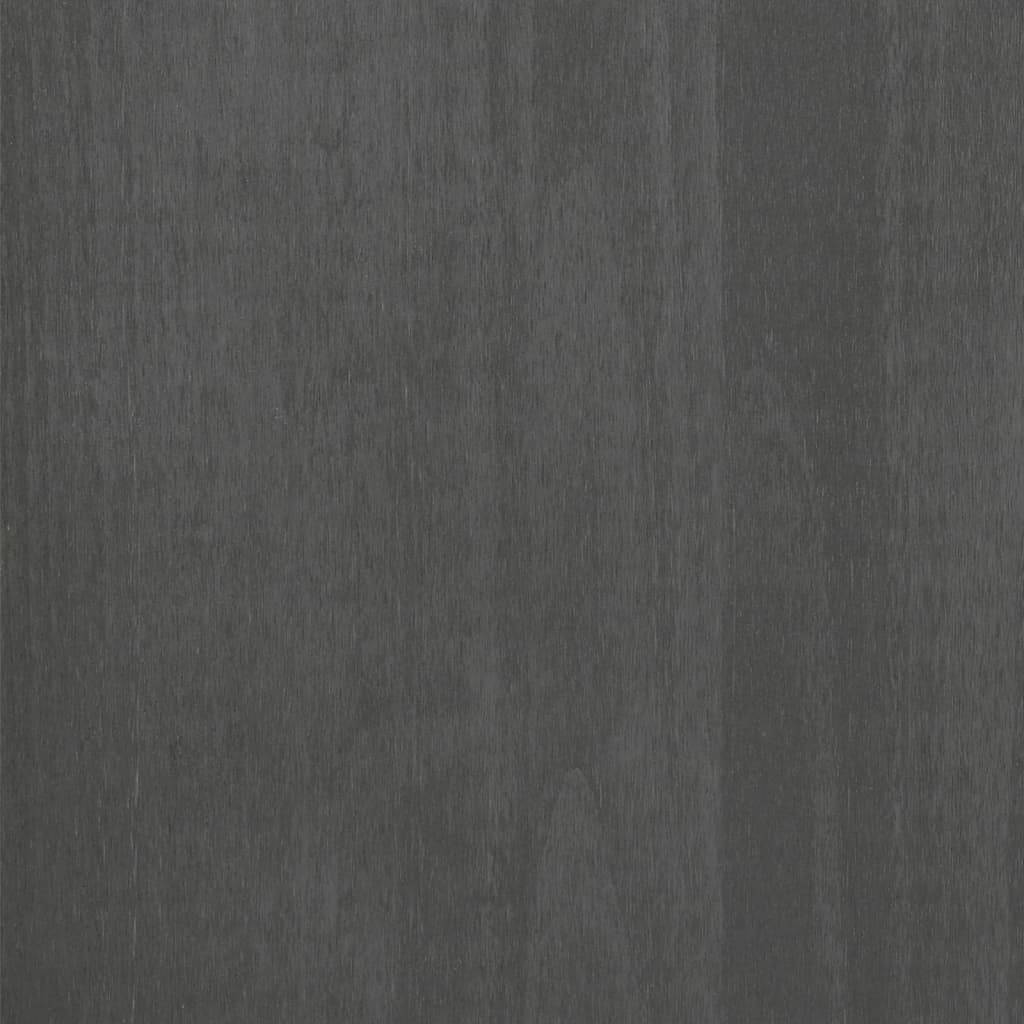 vidaXL Couchtisch HAMAR Dunkelgrau 100x55x35 cm Massivholz Kiefer