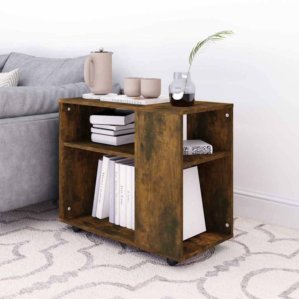 vidaXL Beistelltisch Räuchereiche 70x35x55 cm Holzwerkstoff