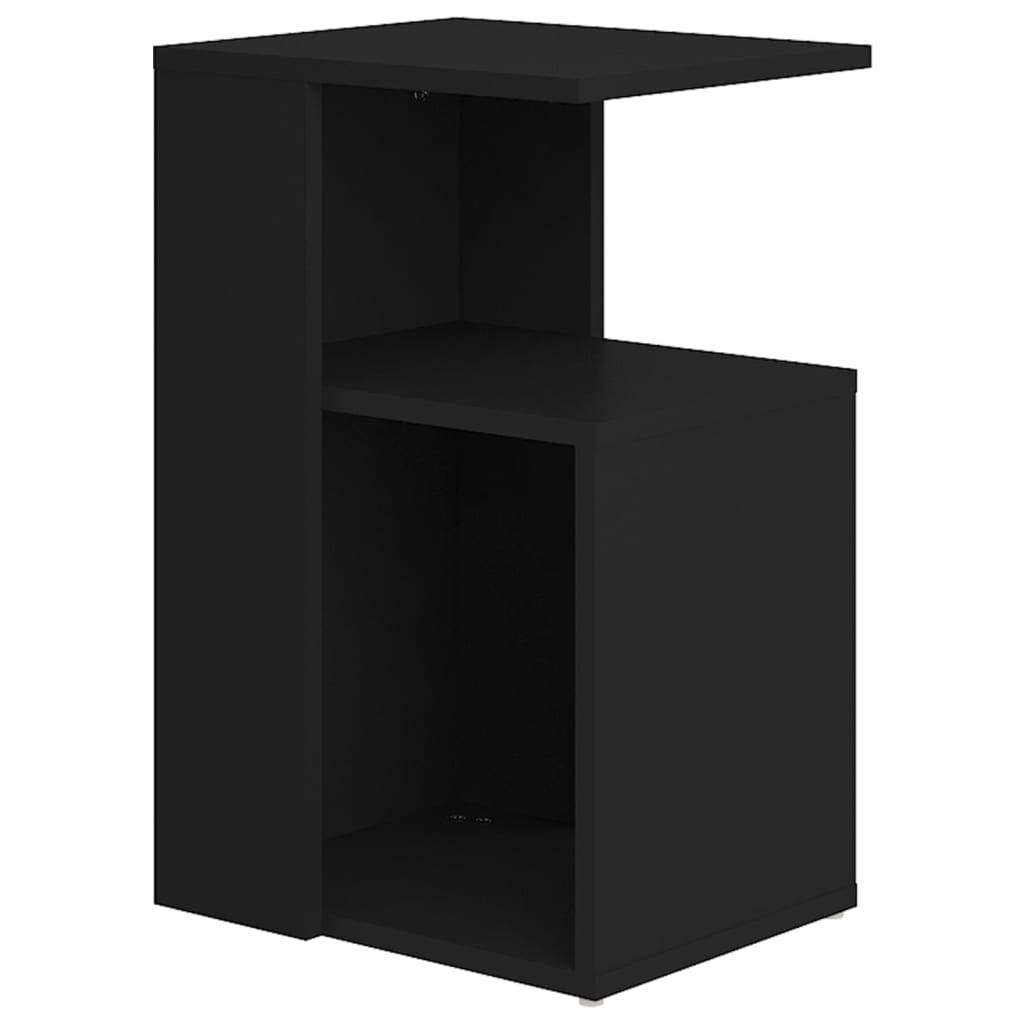 vidaXL Beistelltisch Schwarz 36x30x56 cm Holzwerkstoff