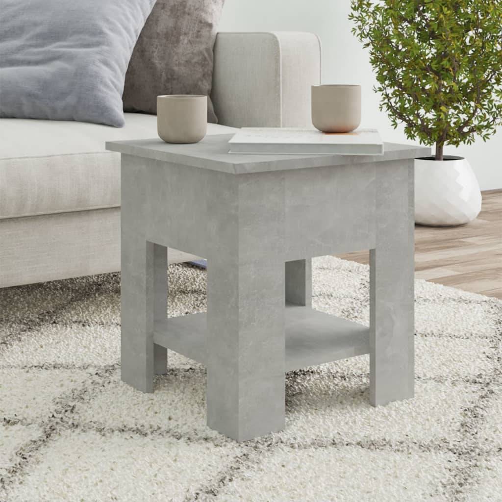 vidaXL Couchtisch Betongrau 40x40x42 cm Holzwerkstoff