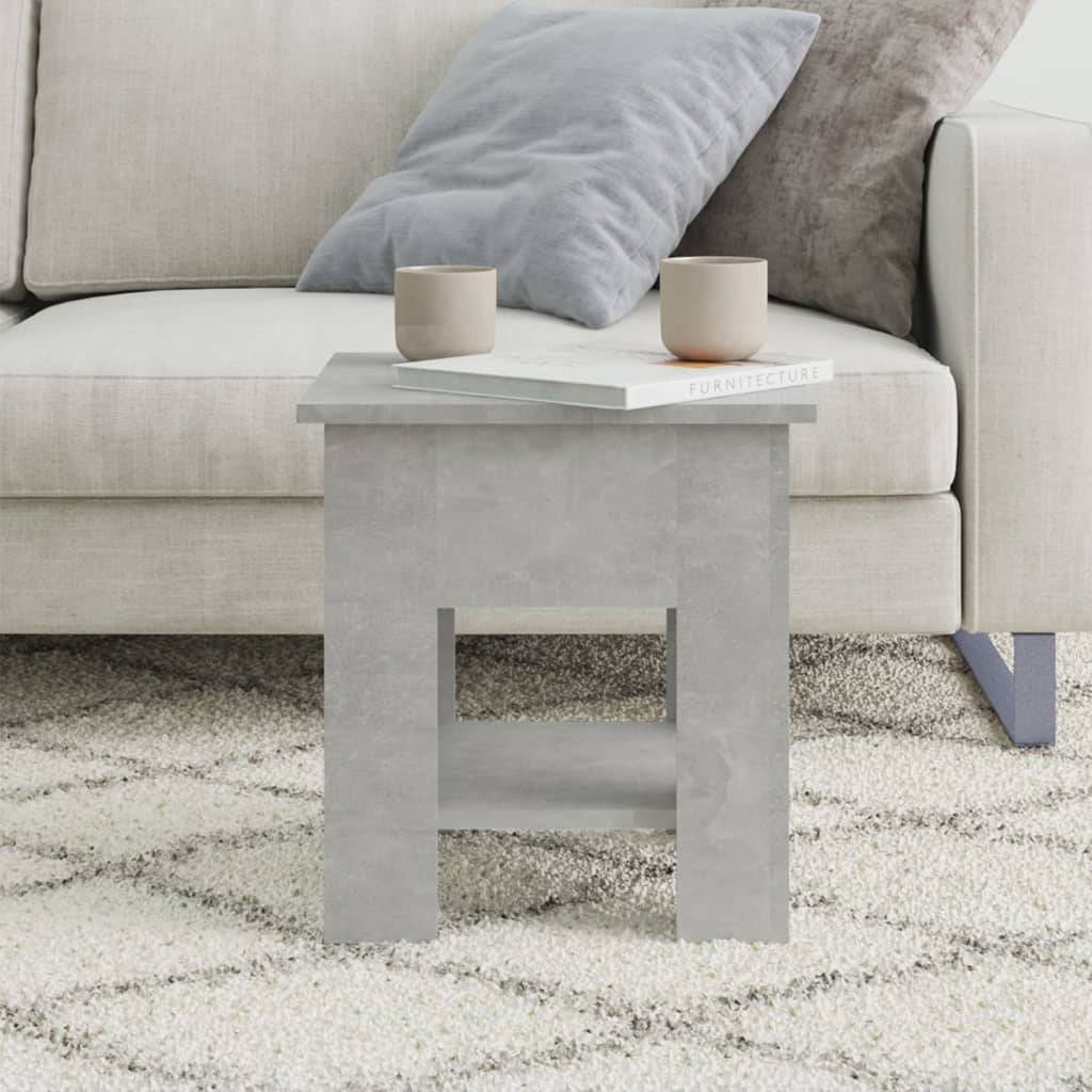 vidaXL Couchtisch Betongrau 40x40x42 cm Holzwerkstoff