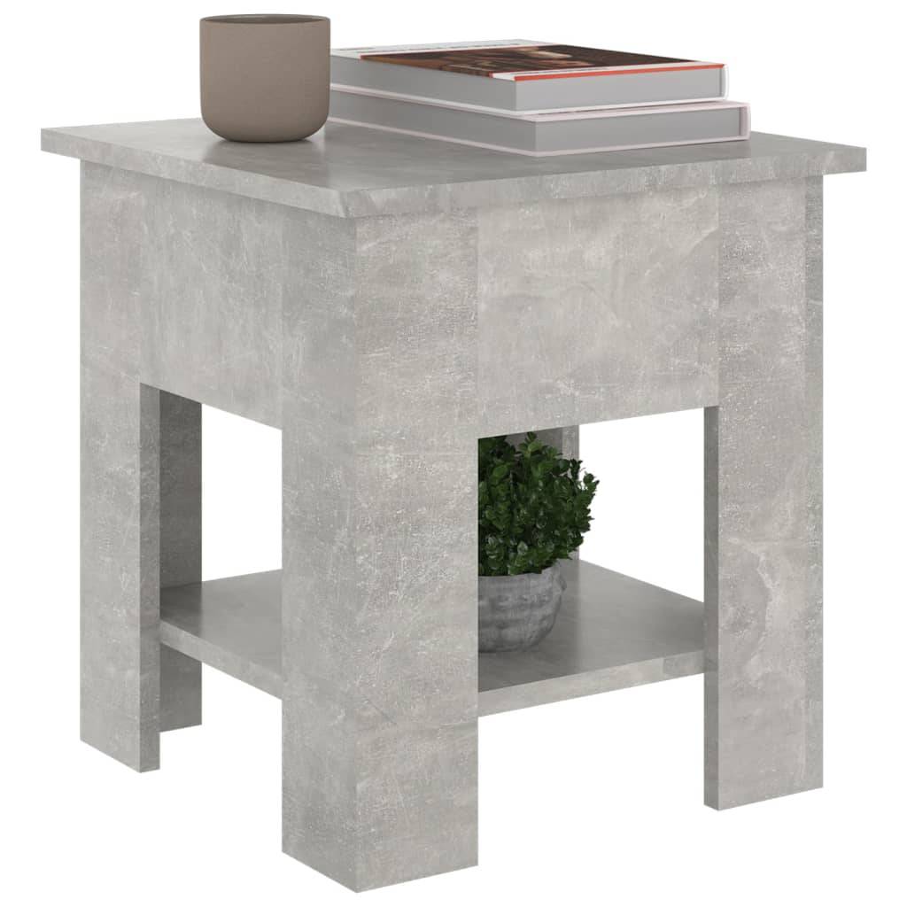 vidaXL Couchtisch Betongrau 40x40x42 cm Holzwerkstoff