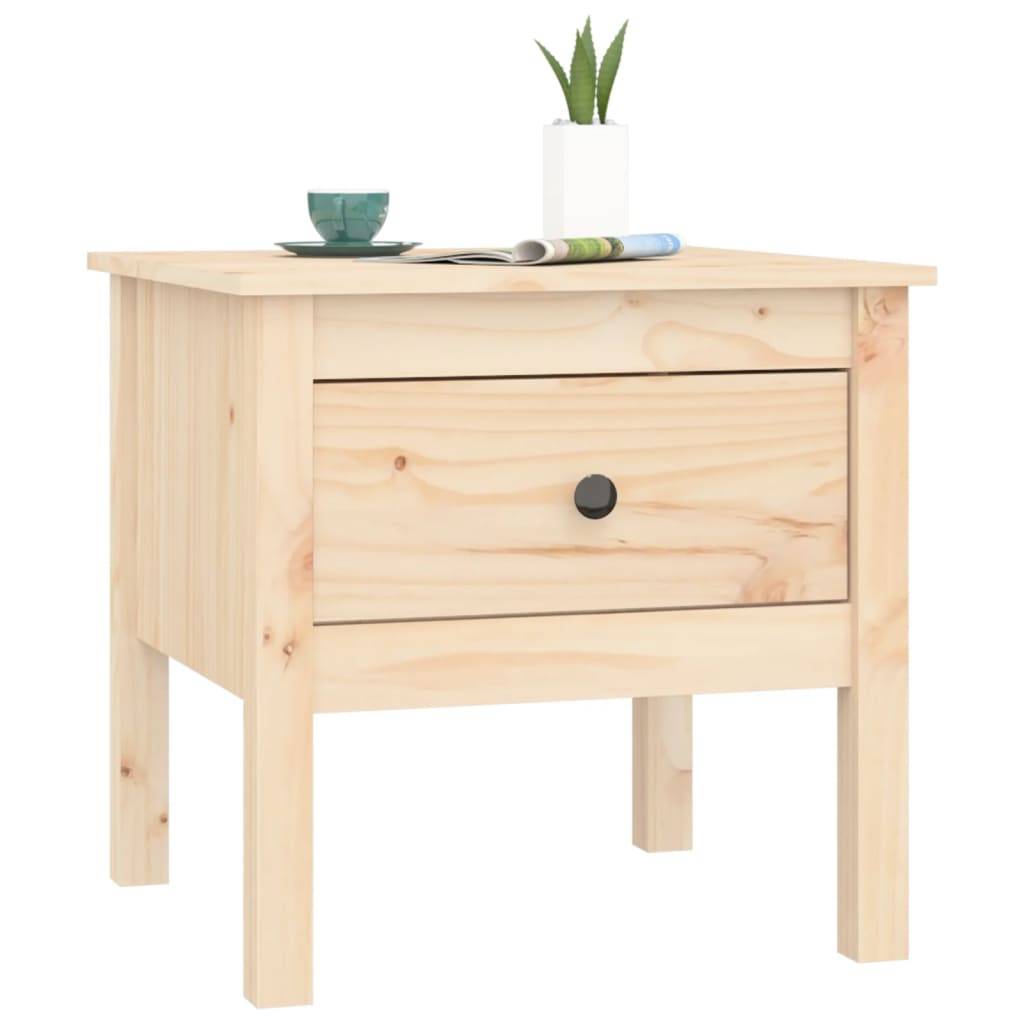 vidaXL Beistelltisch 50x50x49 cm Massivholz Kiefer