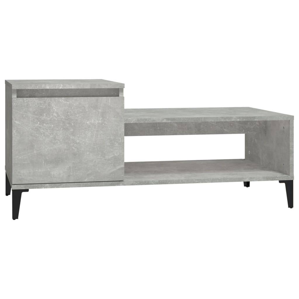 vidaXL Couchtisch Betongrau 100x50x45 cm Holzwerkstoff