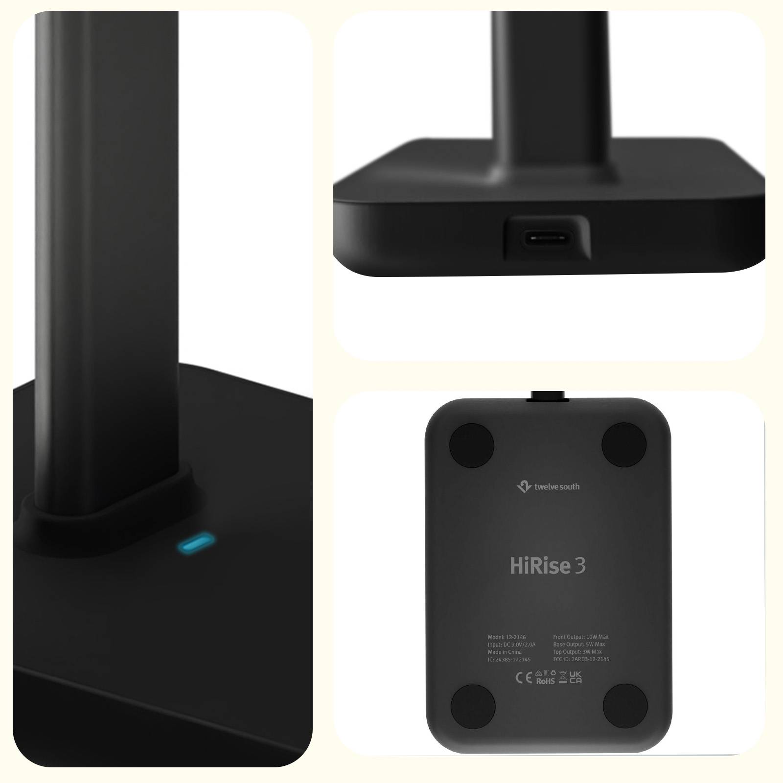 HiRise 3 3-in-1 Ladestation schwarz