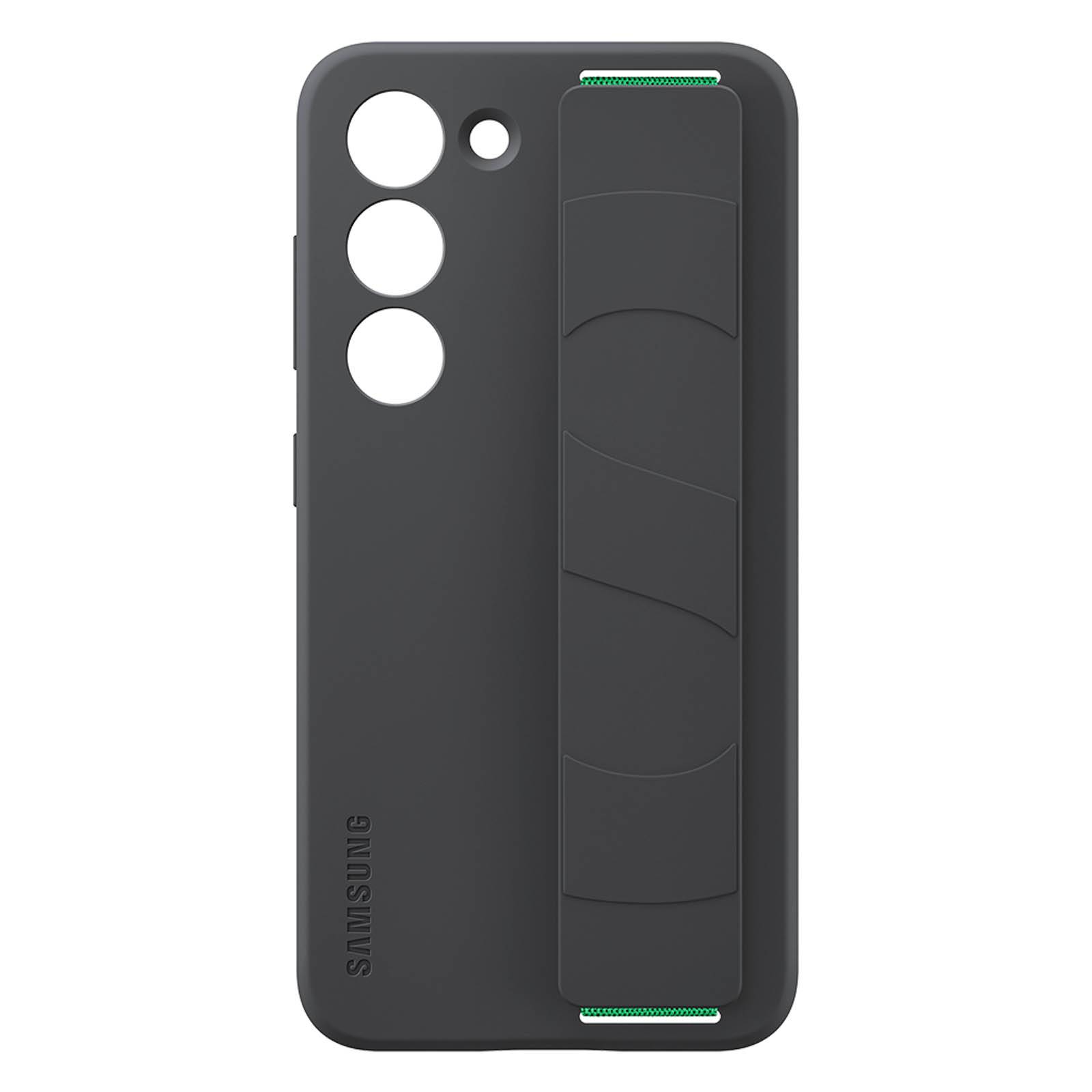 Samsung Silicone Grip Case S23-Serie Backcover Samsung Galaxy S23 Schwarz Stoßfest