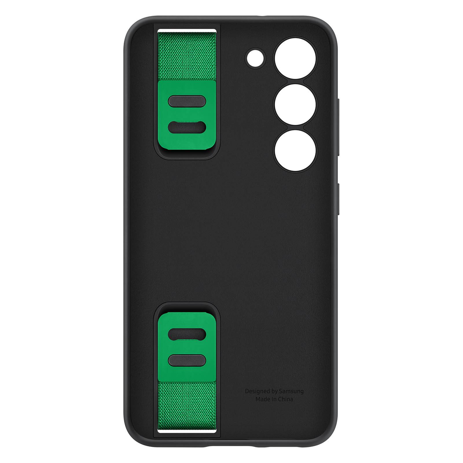 Samsung Silicone Grip Case S23-Serie Backcover Samsung Galaxy S23 Schwarz Stoßfest