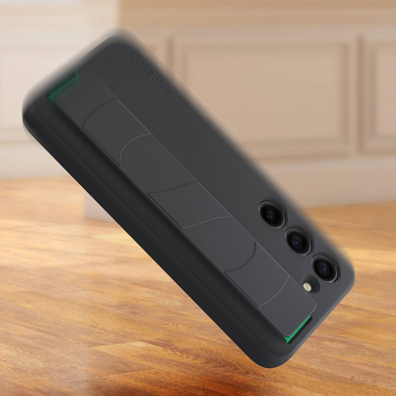 Samsung Silicone Grip Case S23-Serie Backcover Samsung Galaxy S23 Schwarz Stoßfest