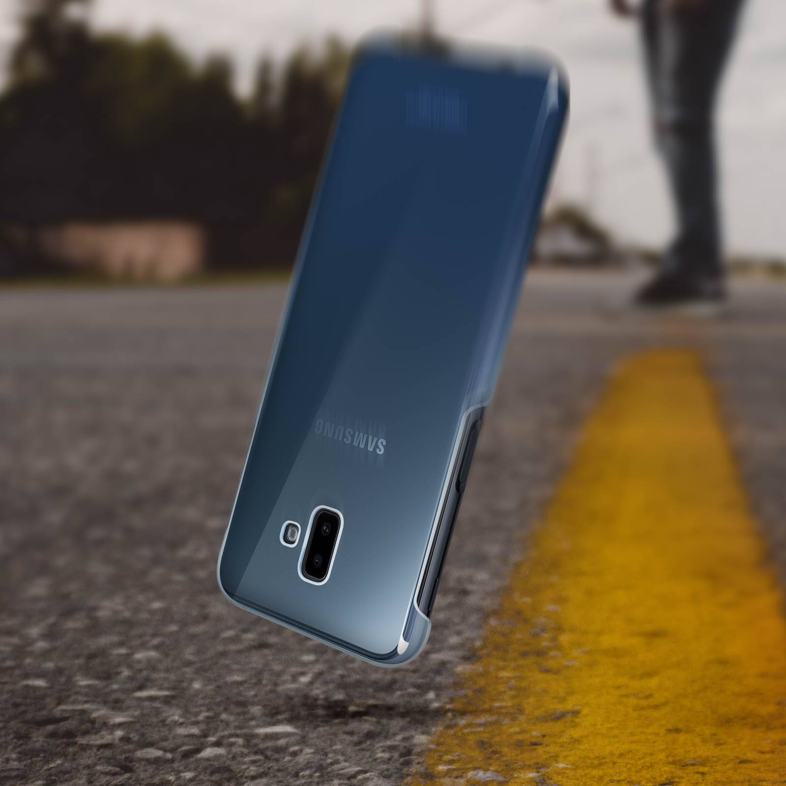 Original Hardcover Handyhülle für Samsung J6 Plus Blau EF-AJ610CLEGWW