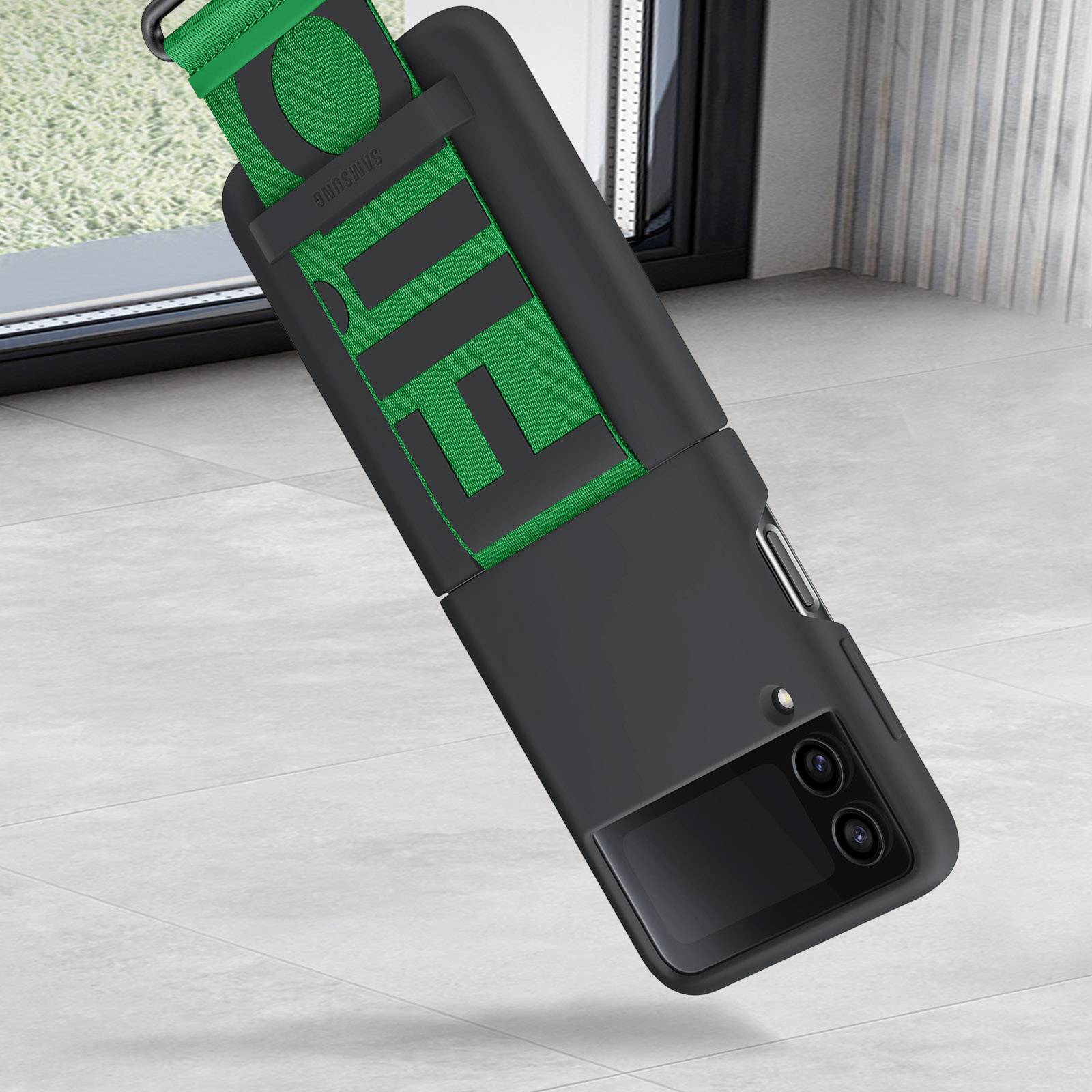 Samsung Silicone Cover Samsung Galaxy Z Flip4 Schwarz
