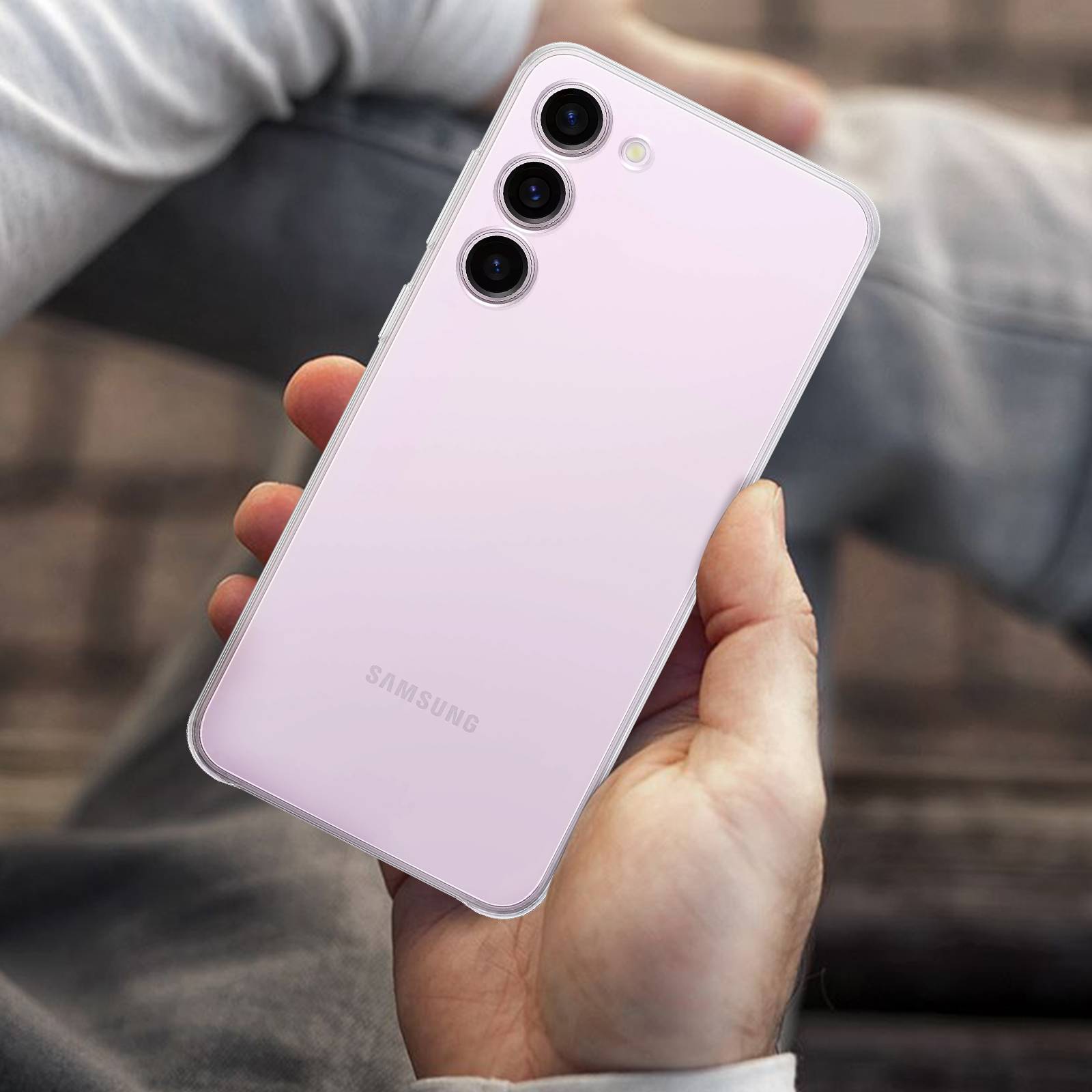 Samsung Clear Case Cover Samsung Samsung Galaxy S23 Plus Transparent Stoßfest