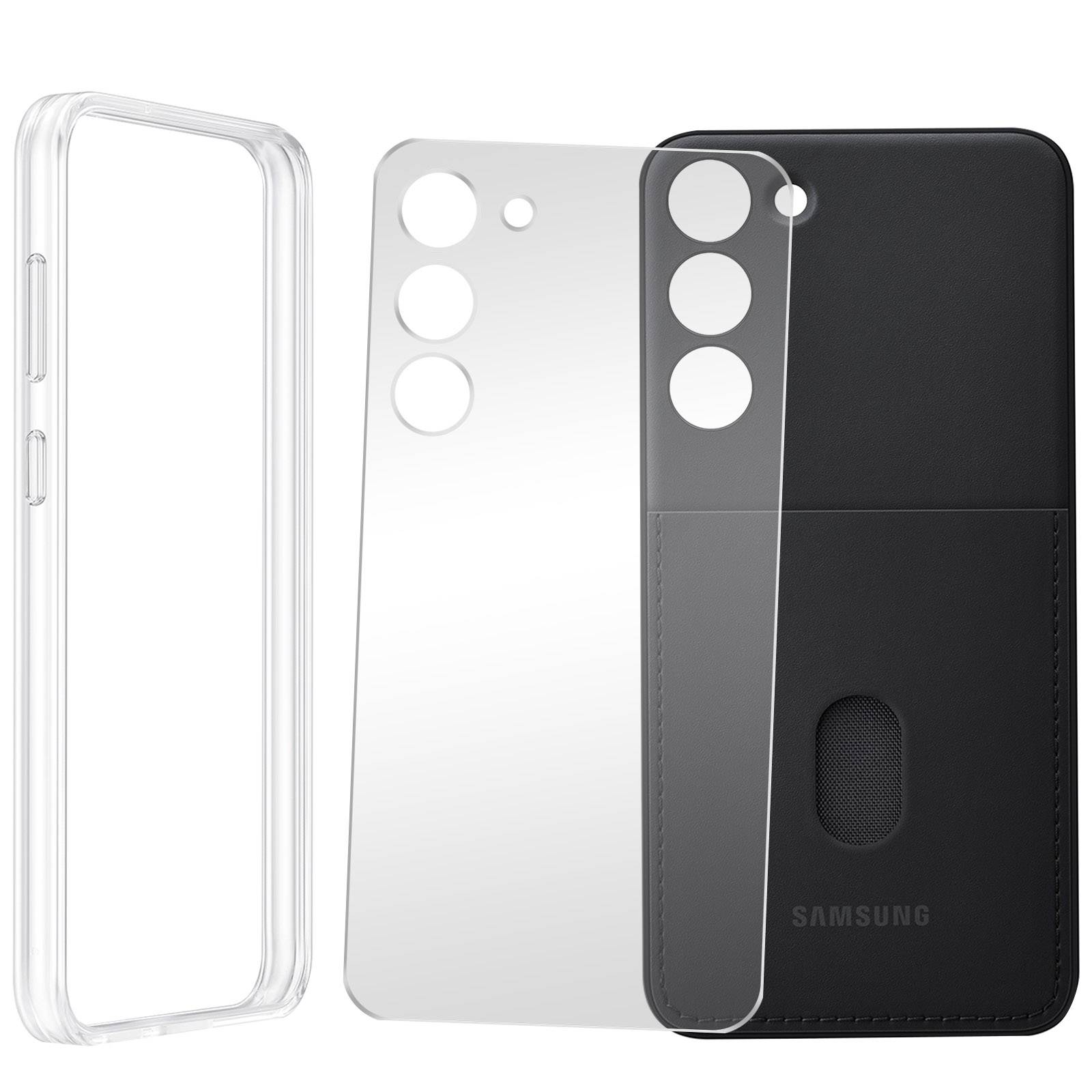 Samsung Frame Case Backcover Samsung Galaxy S23+ Schwarz Stoßfest