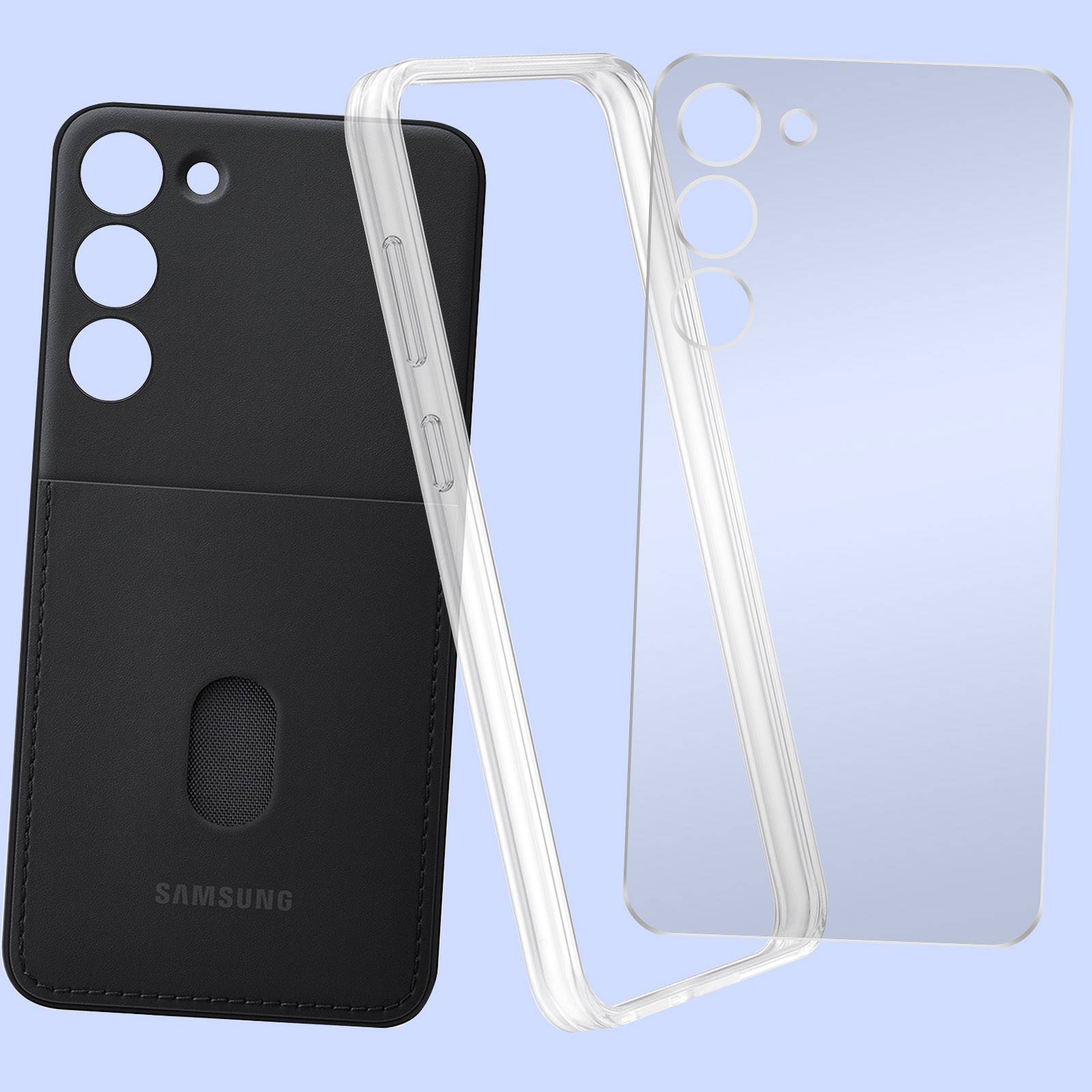 Samsung Frame Case Backcover Samsung Galaxy S23+ Schwarz Stoßfest