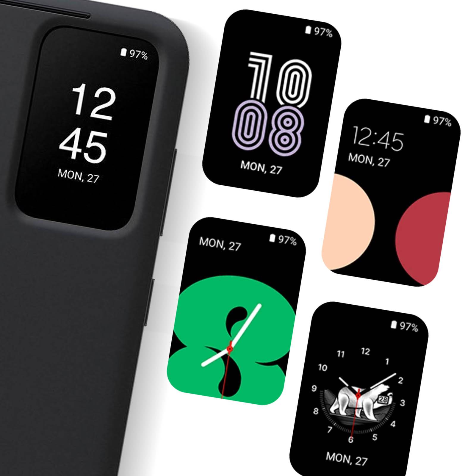 Samsung Smart View Wallet Case Flip Case Samsung Galaxy S23+ Schwarz Stoßfest