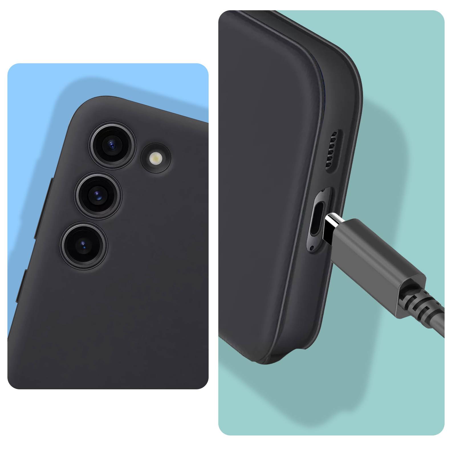 Samsung Smart View Wallet Case Flip Case Samsung Galaxy S23 Schwarz Stoßfest EF-ZS911CBEGWW