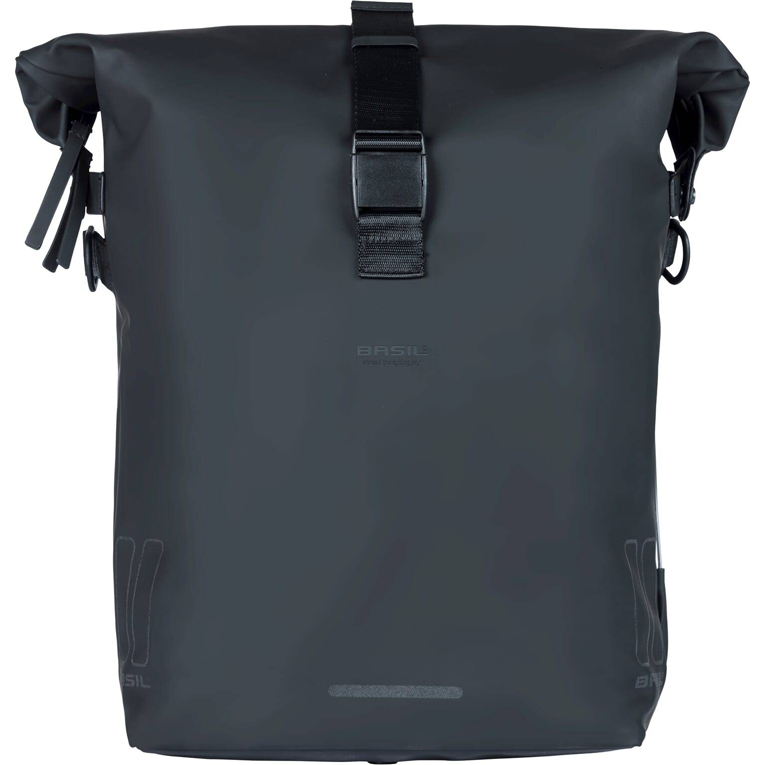 Basil Soho Mikes Bicycle -Umhängetasche - Schwarz, wasserdicht, Pu, Nordlich LED, 17L