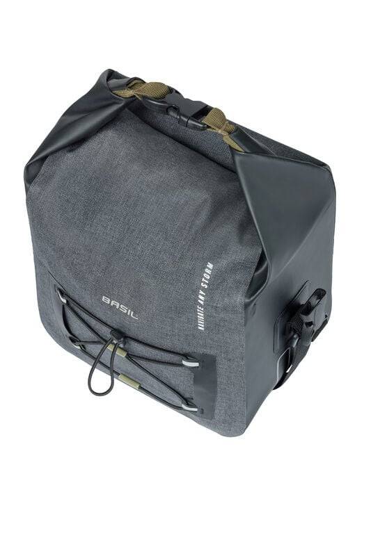 Basilikum Navigator Storm -Lenkerbeutel - Sportiger Fahrrad -Lenkerbeutel, wasserdicht, schwarz
